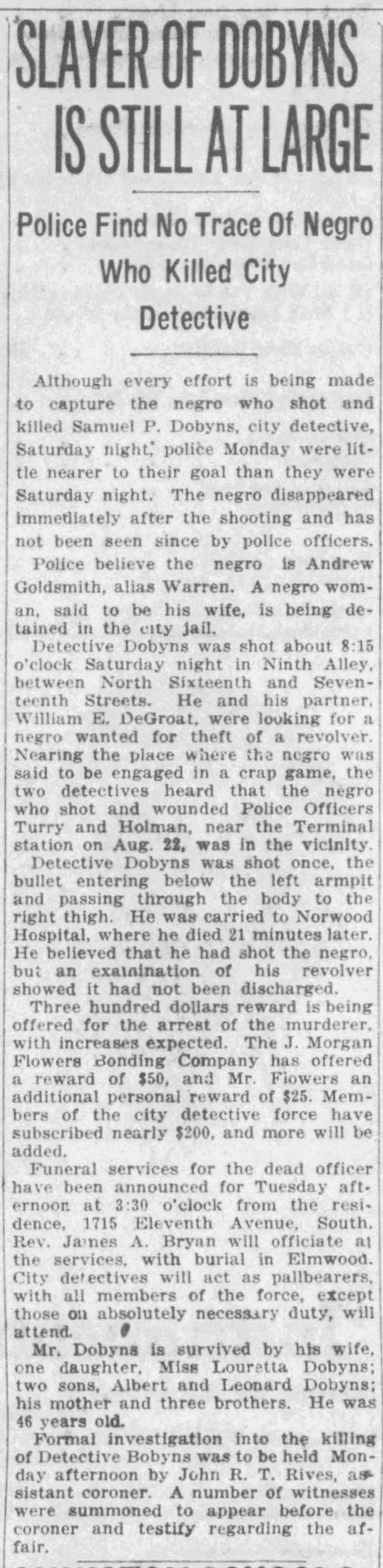 Samuel P. Dobyns obituary